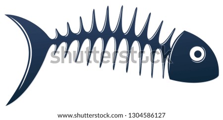 Symbol of Skeleton fish.