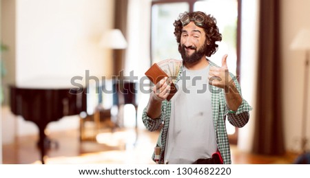 househusband handyman with a wallet