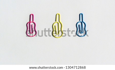 paperclip abstract background