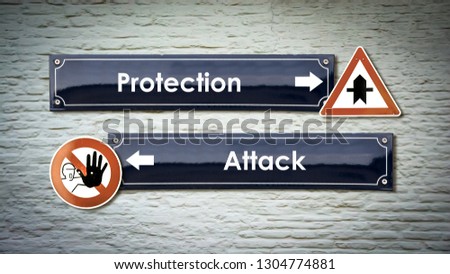 Wall Sign Protection vs Attack