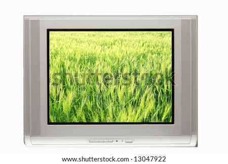 Blank TV ready for commercial use