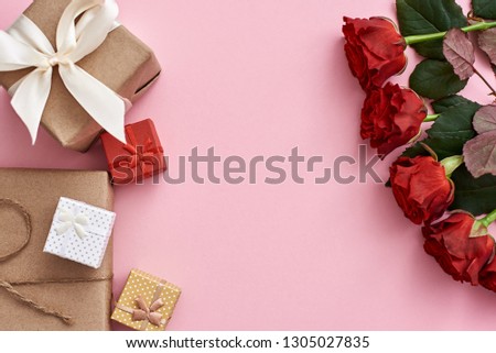 Love is a in the air. Make her happy with fresh red roses and gifs in kraft paper