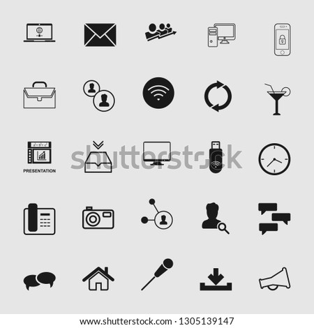 Vector illustration of communication icons set