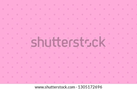 Vector background with hearts and dots. Pink background to decorate the maiden party. Paper design for a little princess. Bright pink abstract pattern for inviting kids. surprise doll