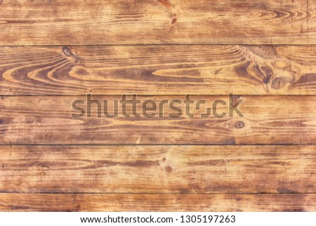 Aged horizontal brown wood  texture background with space for a text
