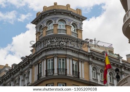 Building in Madrid, Spain.