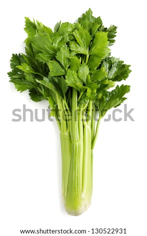 celery isolated Royalty-Free Stock Photo #130522931