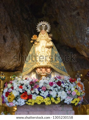 virgin in the cave Royalty-Free Stock Photo #1305230158