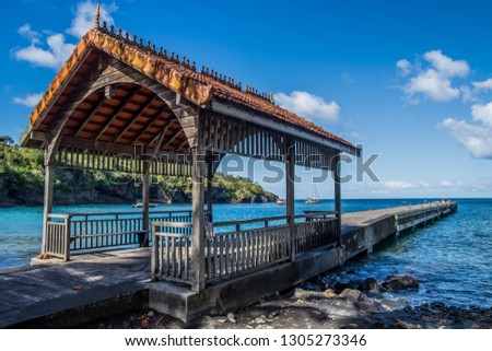 Anse Noire Martinique beach pontoon