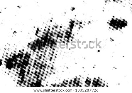 Distress urban used texture. Grunge rough dirty background. Brushed black paint cover. Overlay aged grainy messy template. Renovate wall scratched backdrop. Empty aging design element. EPS10 vector.
