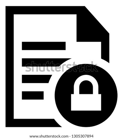 Locked File Vector Icon