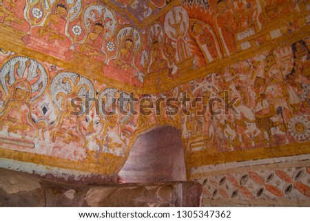 Shwe Ba Taung and Po Win Taung Cave Temples in Monywa Myanmar (Burma)