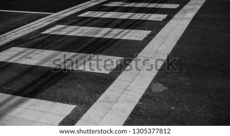 Crosswalk for people crossing 