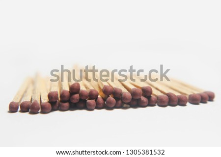 Matchsticks With White Background