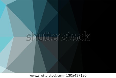 Light BLUE vector hexagon mosaic texture. An elegant bright illustration with gradient. The polygonal design can be used for your web site.