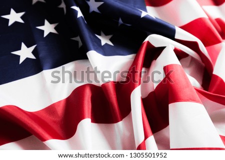American flag waving background. Independence Day, Memorial Day, Labor Day - Image