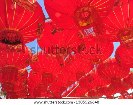 Chinese lantern Decorated for beauty of Chinese New Year