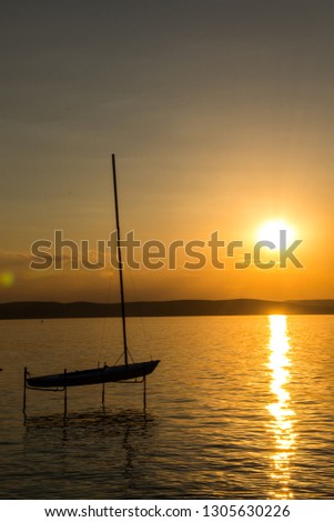 Sunset on the Balaton Lake, Hungary