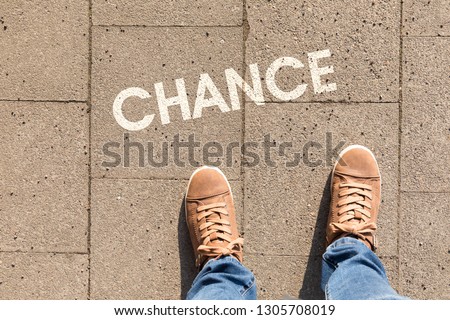 shoes with text chance