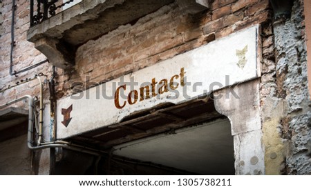 Wall Sign to Contact
