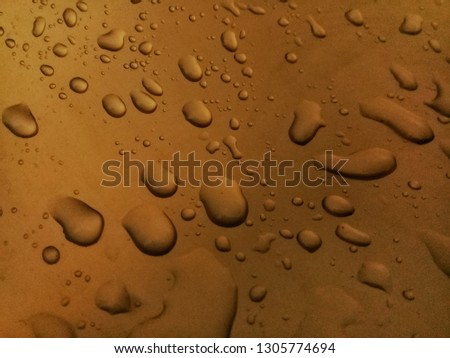 water drops on the glass