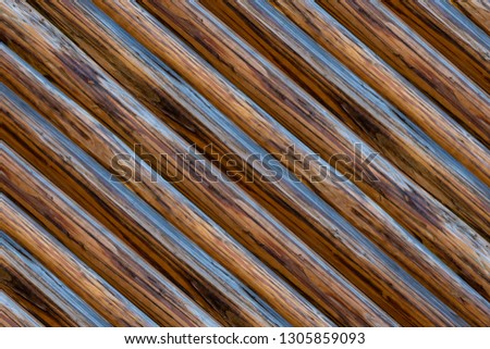 wooden background ribbed brown oblique stripes parallel base dark