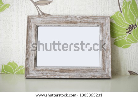 Beautiful photo frame with background