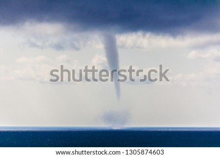 Tornado over the sea