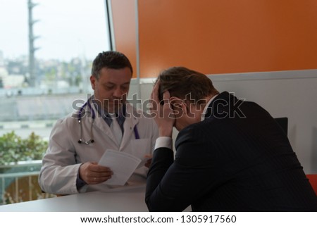 the doctor told the patient the sad news