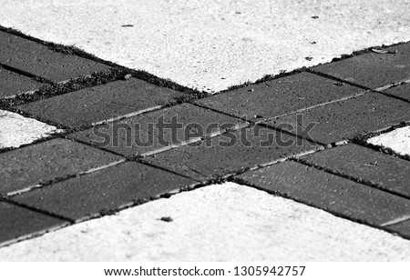 X symbol on the ground