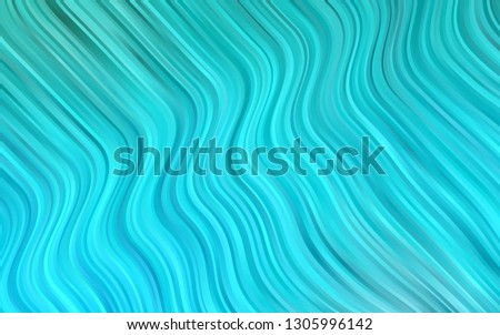 Light BLUE vector pattern with bent ribbons. Geometric illustration in marble style with gradient.  The template for cell phone backgrounds.
