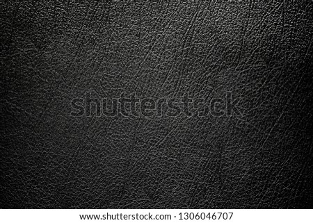 Simple black Background,Leather Texture with gradient light used as luxury classic backdrop