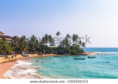 Hikkaduwa beach. Sri Lanka.