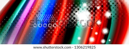 Abstract wave lines liquid fluid rainbow style color stripes background. Vector artistic illustration for presentation, app wallpaper, banner or poster
