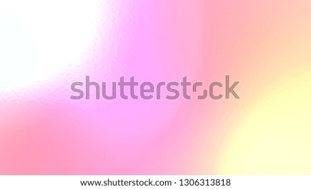 Abstract white pink and yellow light neon fog soft glass background texture in pastel colorful gradation.