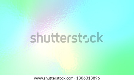 Abstract blue pink and green light neon fog soft glass background texture in pastel colorful gradation.