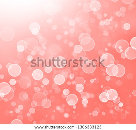 abstract boke background, living coral tone 