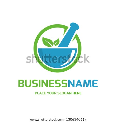 Pharmacy Logo Eco Green Design Vector Template. This logo is suitable for medical, leaf, hospital dan doctor business.