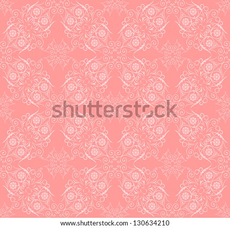 Seamless lace pattern with swirling decorative floral elements . Background for design of gift packs, patterns fabric, wallpaper, web sites, etc.