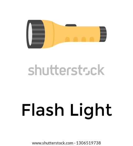 An electric flashlight, torch light 