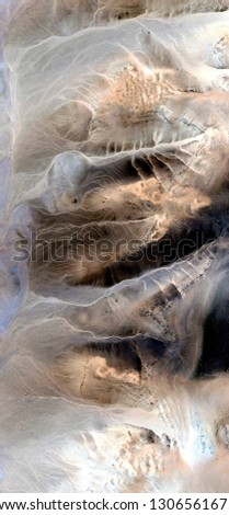 bottom fauna of the sea, abstract photography of the deserts of Africa from the air. aerial view of desert landscapes, Genre: Abstract Naturalism, from the abstract to the figurative, 