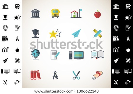 Education vector icons 