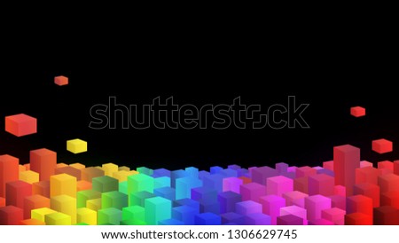 colorful pixels background