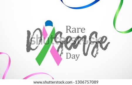 Rare Disease Day Poster or Banner Background.