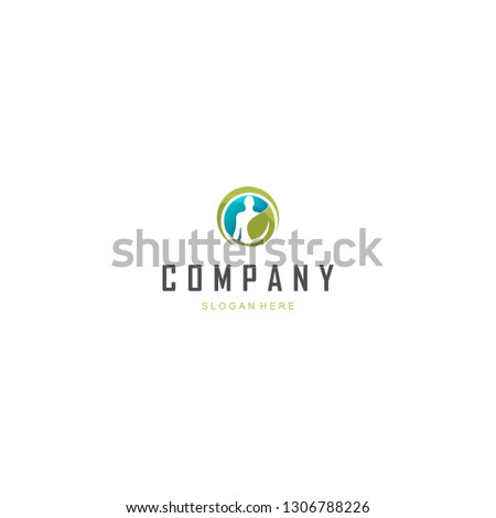 Human Physical Therapy Leaf Nature Abstract Creative Business Logo