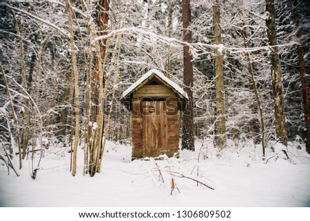Outdoor toilet in Russia/Europe