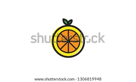 Orange Icon flat
