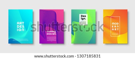 Modern minimal colorful abstract background, lines and geometric shapes design. Neon UFO green, proton purple, plastic pink halftone gradient color. Eps10 vector