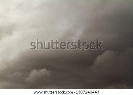 Sky textured with dense clouds cloudy weather thunder can be used for sky replacement 