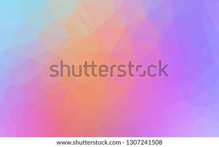 Light Multicolor, Rainbow vector polygon abstract background. Colorful abstract illustration with gradient. Brand new design for your business.
